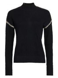 Minnie Rose - Cashmere-Blend Whip Stitch Turtleneck Sweater at Saks Fifth Avenue